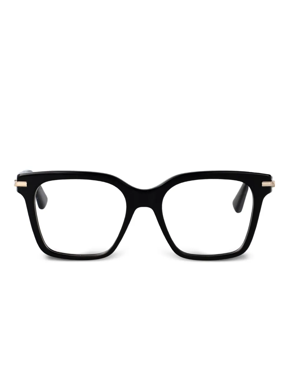 Ferragamo Eyewear スクエア眼鏡フレーム - ブラック Ferragamo Eyewear スクエア眼鏡フレーム - ブラック