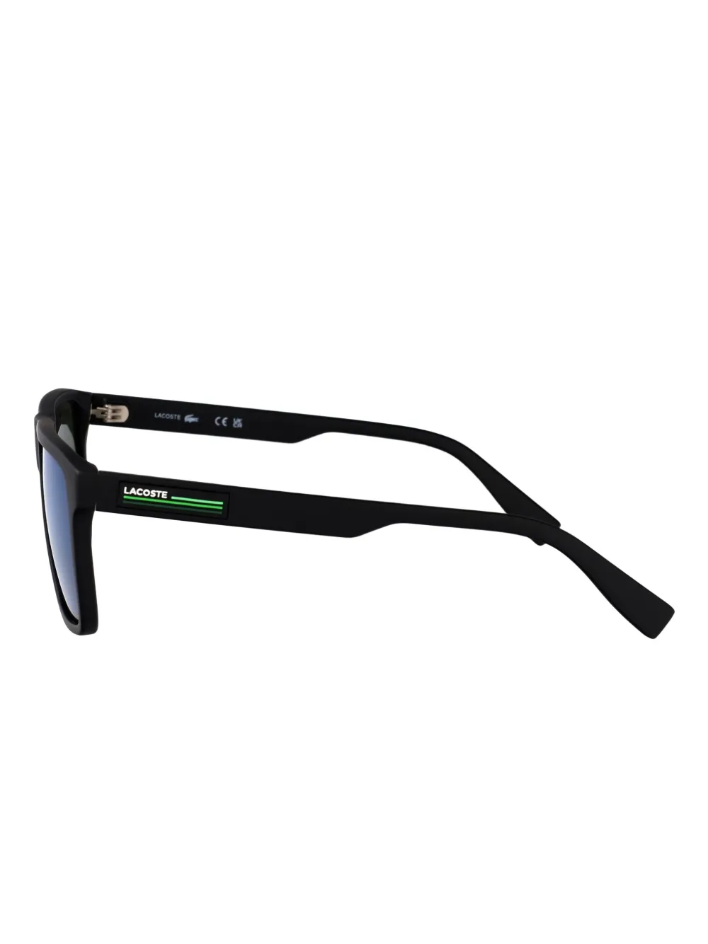Lacoste Zonnebril met vierkant montuur Zwart