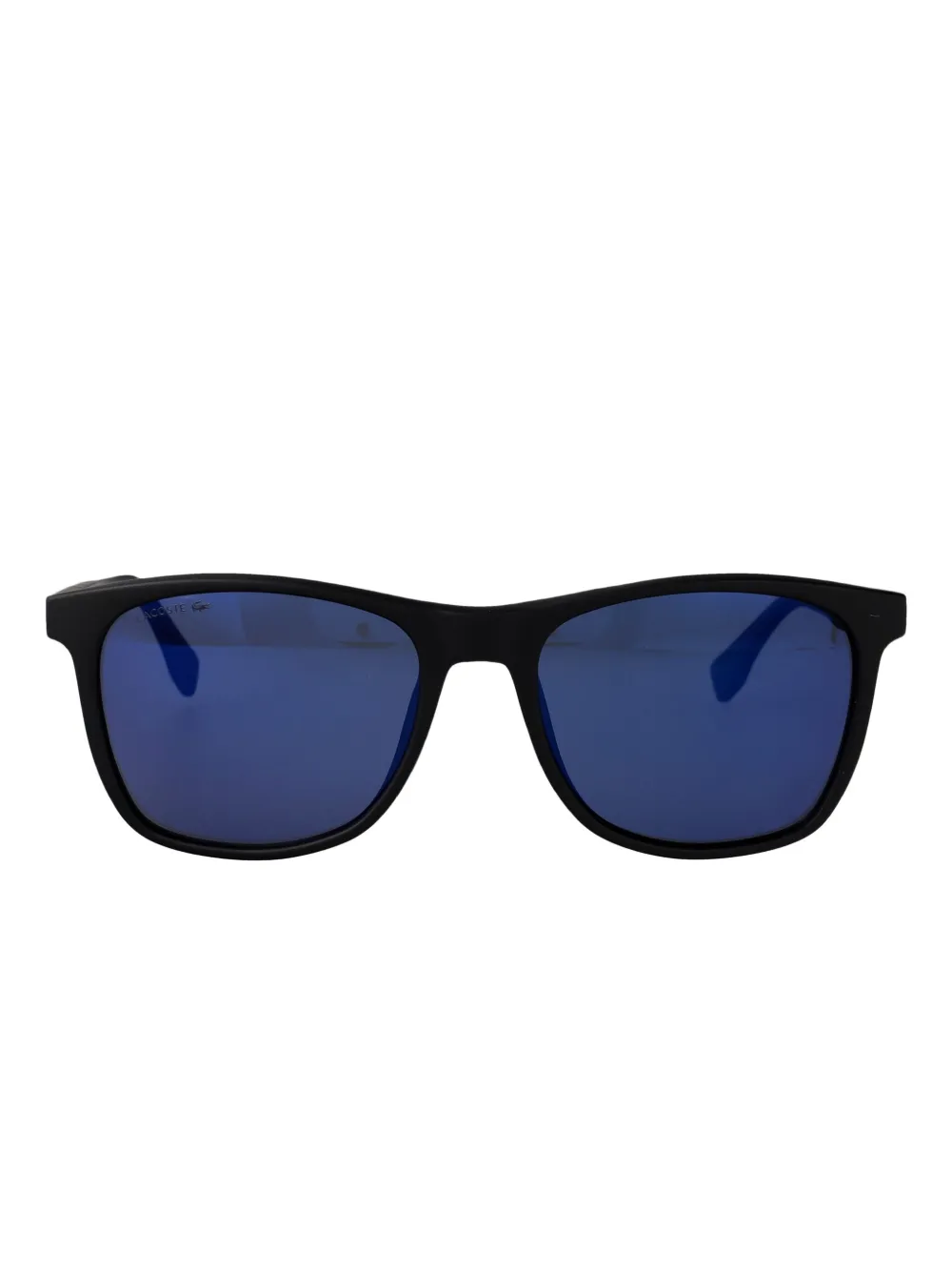 Lacoste Black Matte Acetate Sunglasses In Black