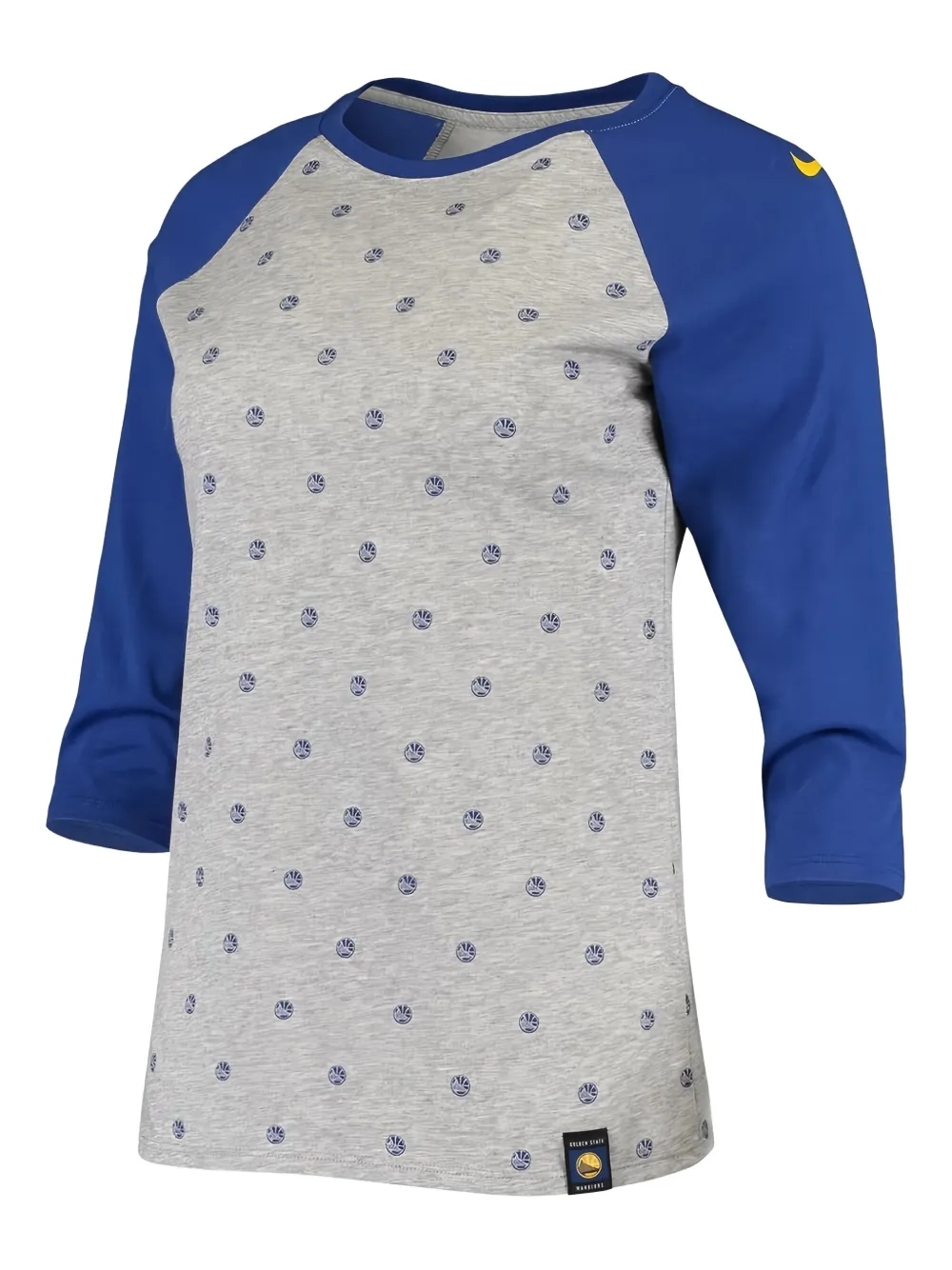 Nike three-quarter sleeve baseball top | Grey | Image 1