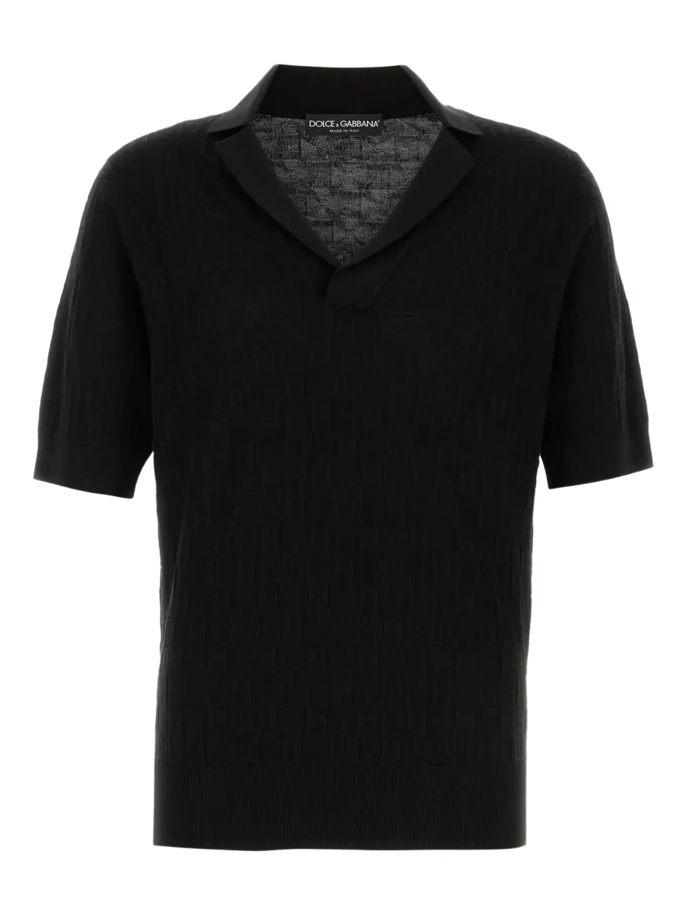 Dolce & Gabbana V-neck T-shirt - ブラック Dolce & Gabbana V-neck T-shirt - ブラック