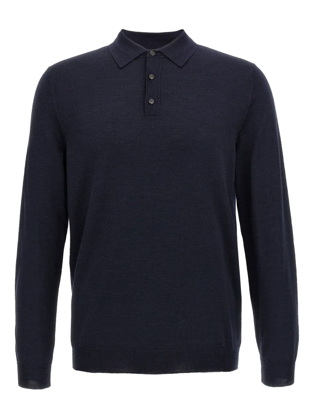 Zanone long-sleeve polo shirt Blauw