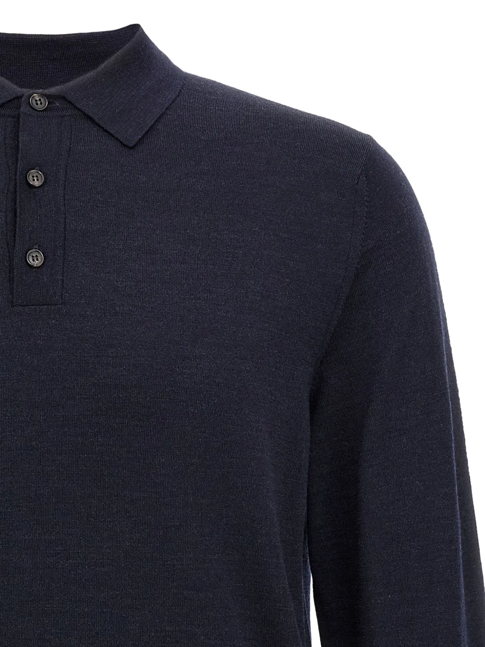 Zanone long-sleeve polo shirt Blauw