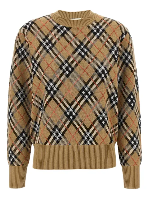 Burberry Geruite wollen trui