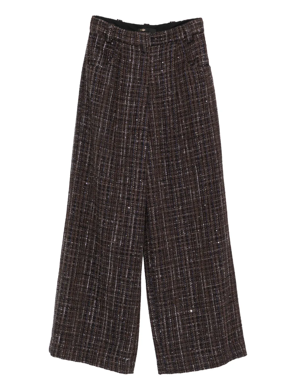 Maje plaid flared trousers | Brown | Image 1