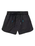 Nike x Off-White grid-pattern woven shorts - Black