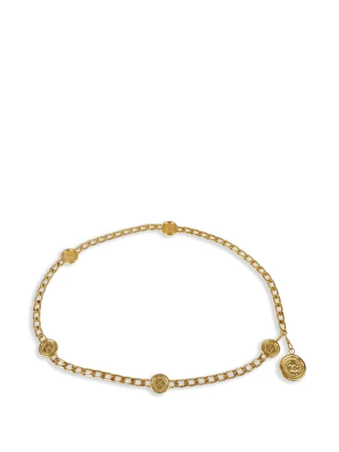 CHANEL Pre-Owned 1996 Kettengürtel mit Medaillon-Anhänger