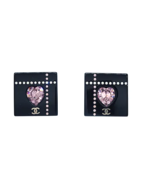 CHANEL Pre-Owned 2004 Ohrclips mit eckiger Form
