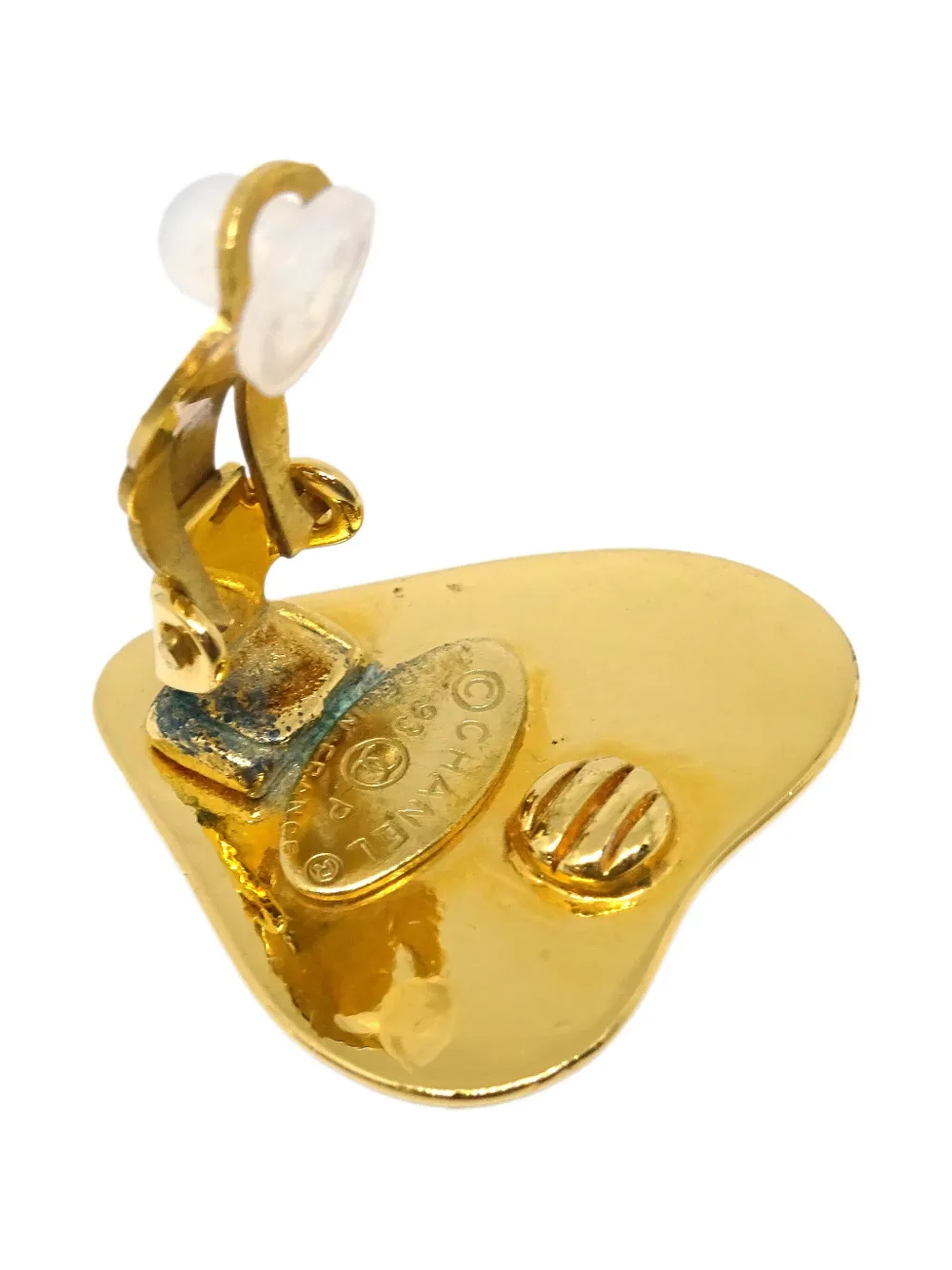 CHANEL Pre-Owned 1993 Heart clip-on earrings | Pre-Owned | Image 2