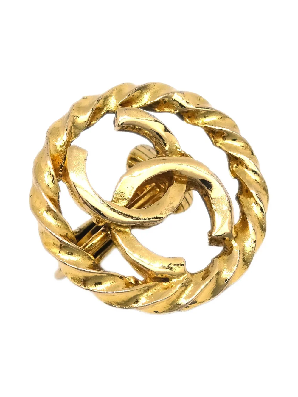 CHANEL Pre-Owned 1990-2000s Button clip-on earrings | Pre-Owned | Image 2