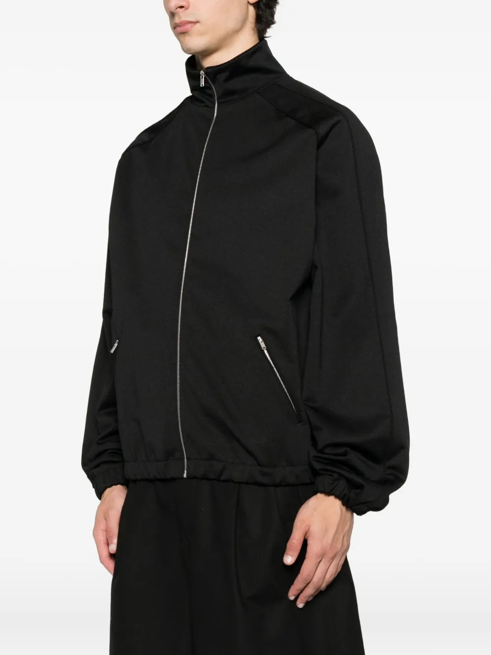 Jil Sander zip-up sweatshirt Zwart