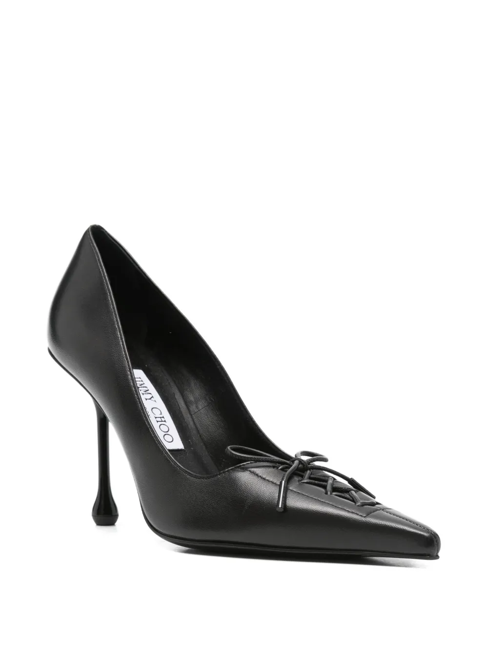 Jimmy Choo 95mm Scarlett lace-up pointed-toe pumps Black