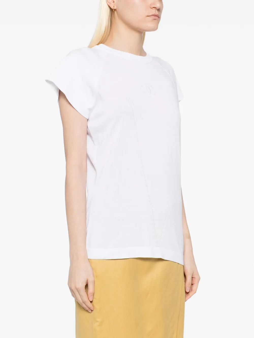 Pre-owned Chanel 1990-2000s Short-sleeved Top In White