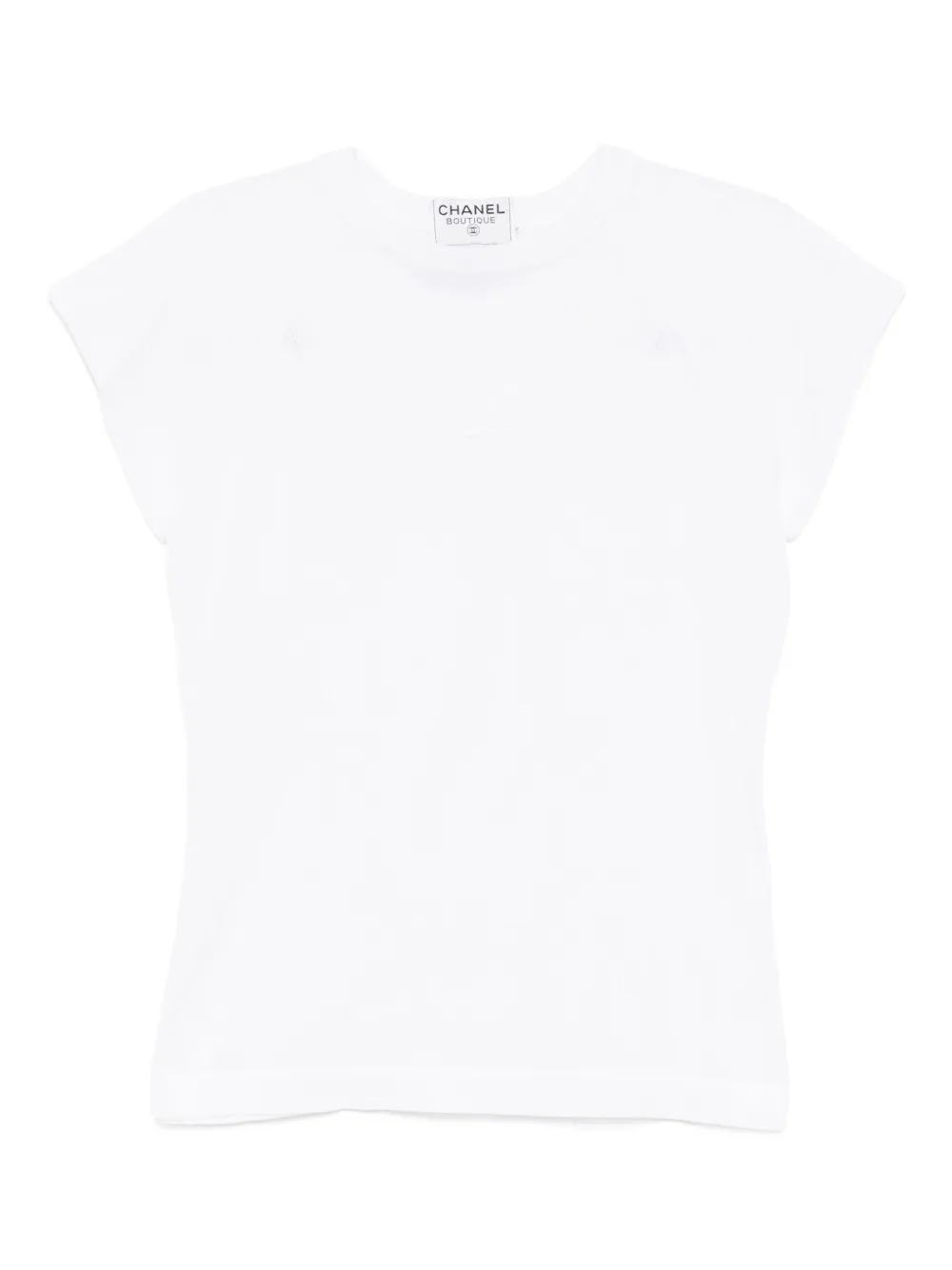 Pre-owned Chanel 1990-2000s Short-sleeved Top In White