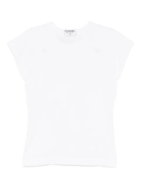 CHANEL Pre-Owned توب بأكمام قصيرة من عقد 1990-2000