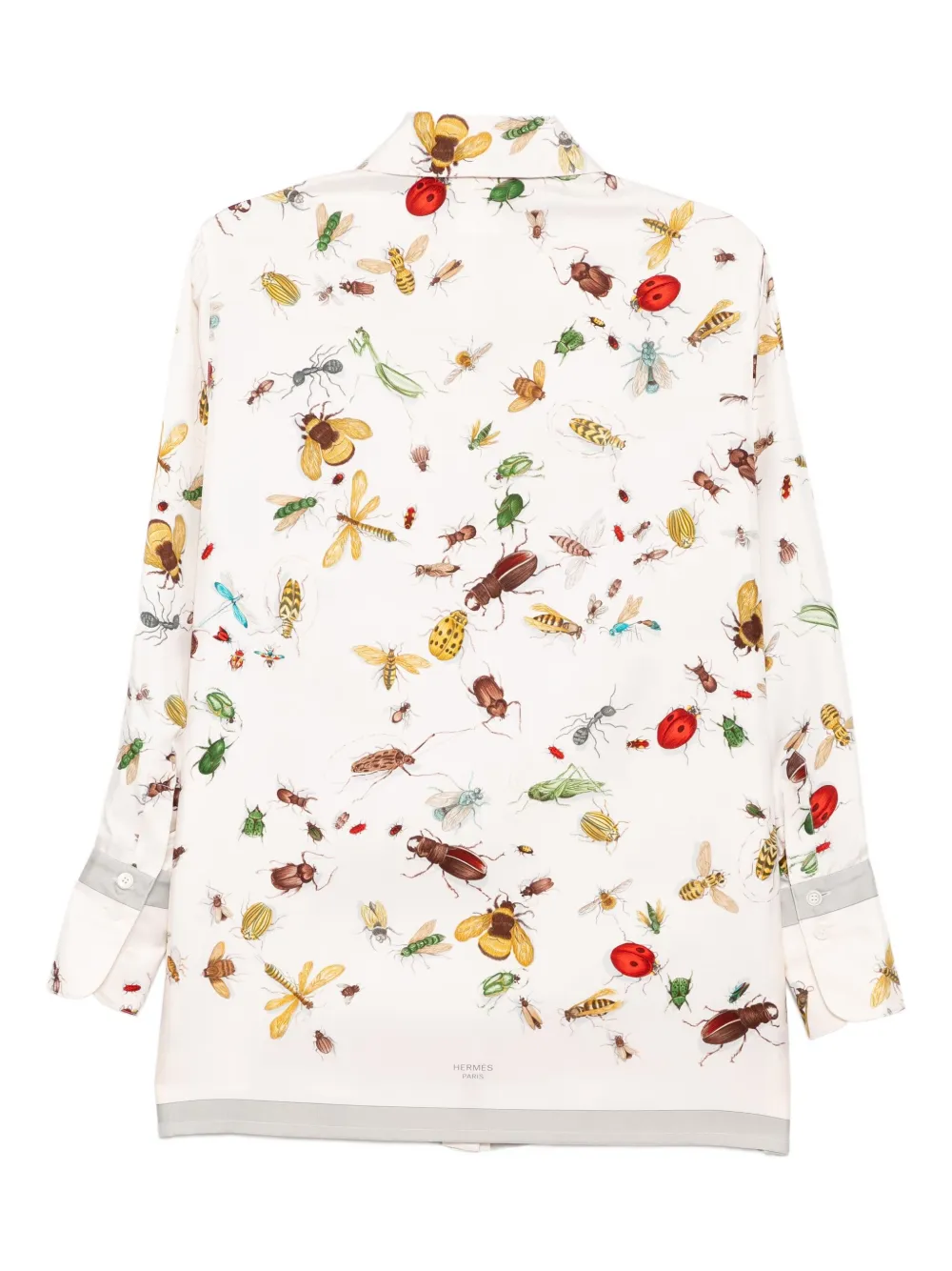 Pre-owned Hermes 1990-2000s Printed Shirt In Neutral
