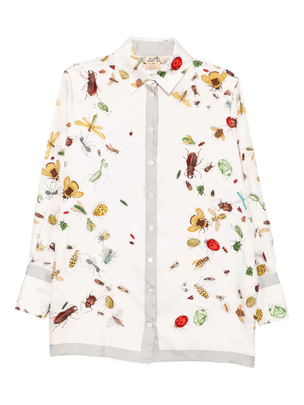 Pre-owned Hermes 1990-2000s Printed Shirt In Neutral