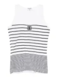 CHANEL Pre-Owned 1990-2000s sleeveless top - White