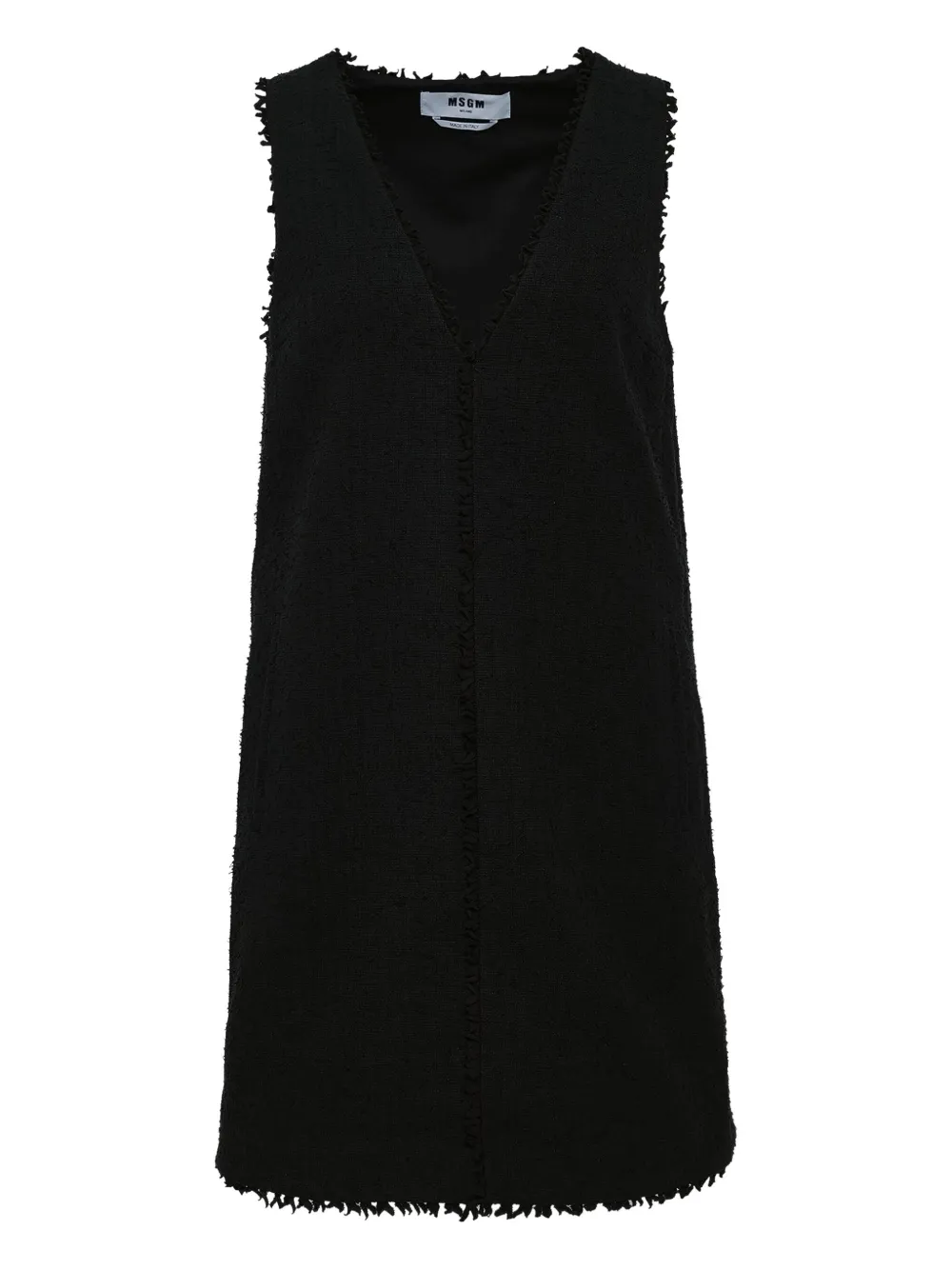 MSGM frayed-edge dress Zwart