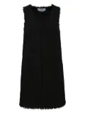 MSGM frayed-edge dress - Black