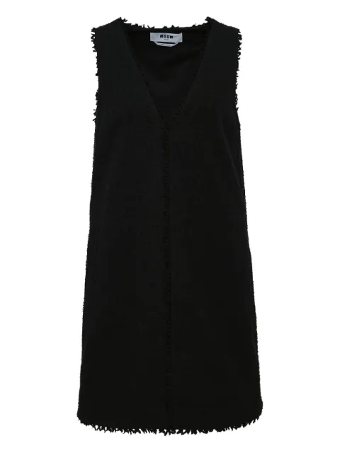MSGM frayed-edge dress