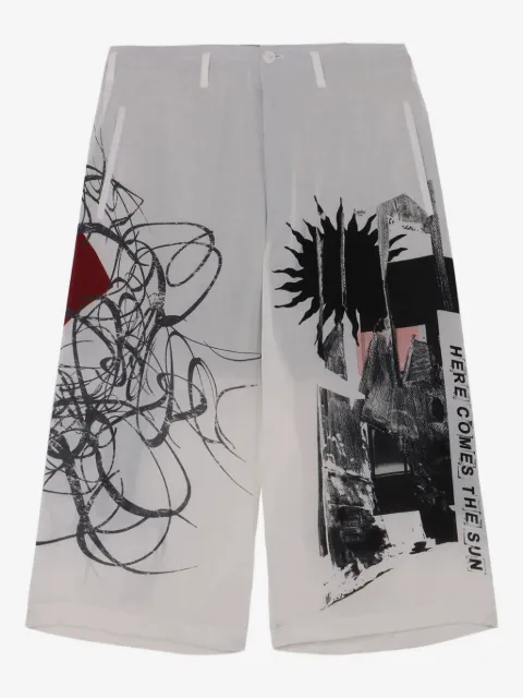Yohji Yamamoto 아트 프린트 쇼츠