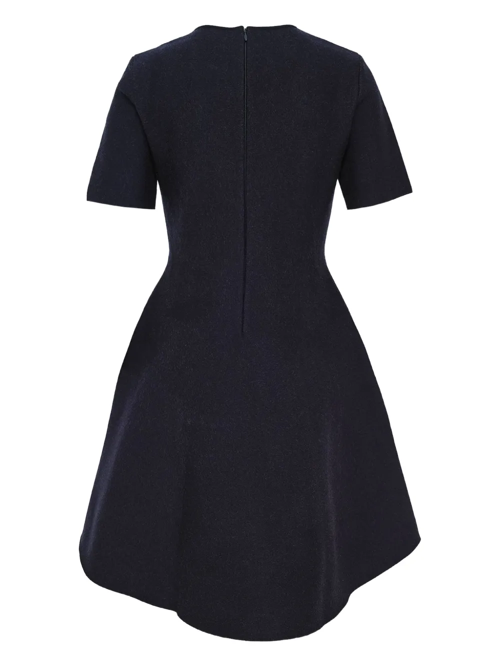 Oscar de la Renta Mini-jurk met geborduurde bloemen en korte mouwen - Blauw