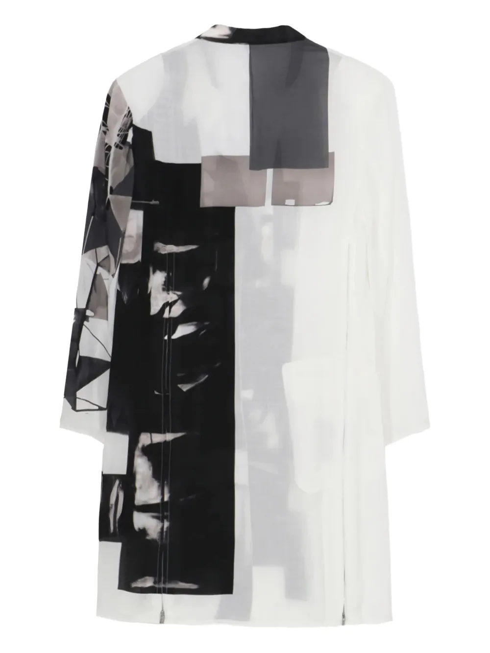 Abstract-Print Coat