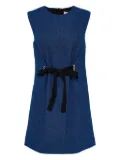 MSGM sleeveless belted dress - Blue