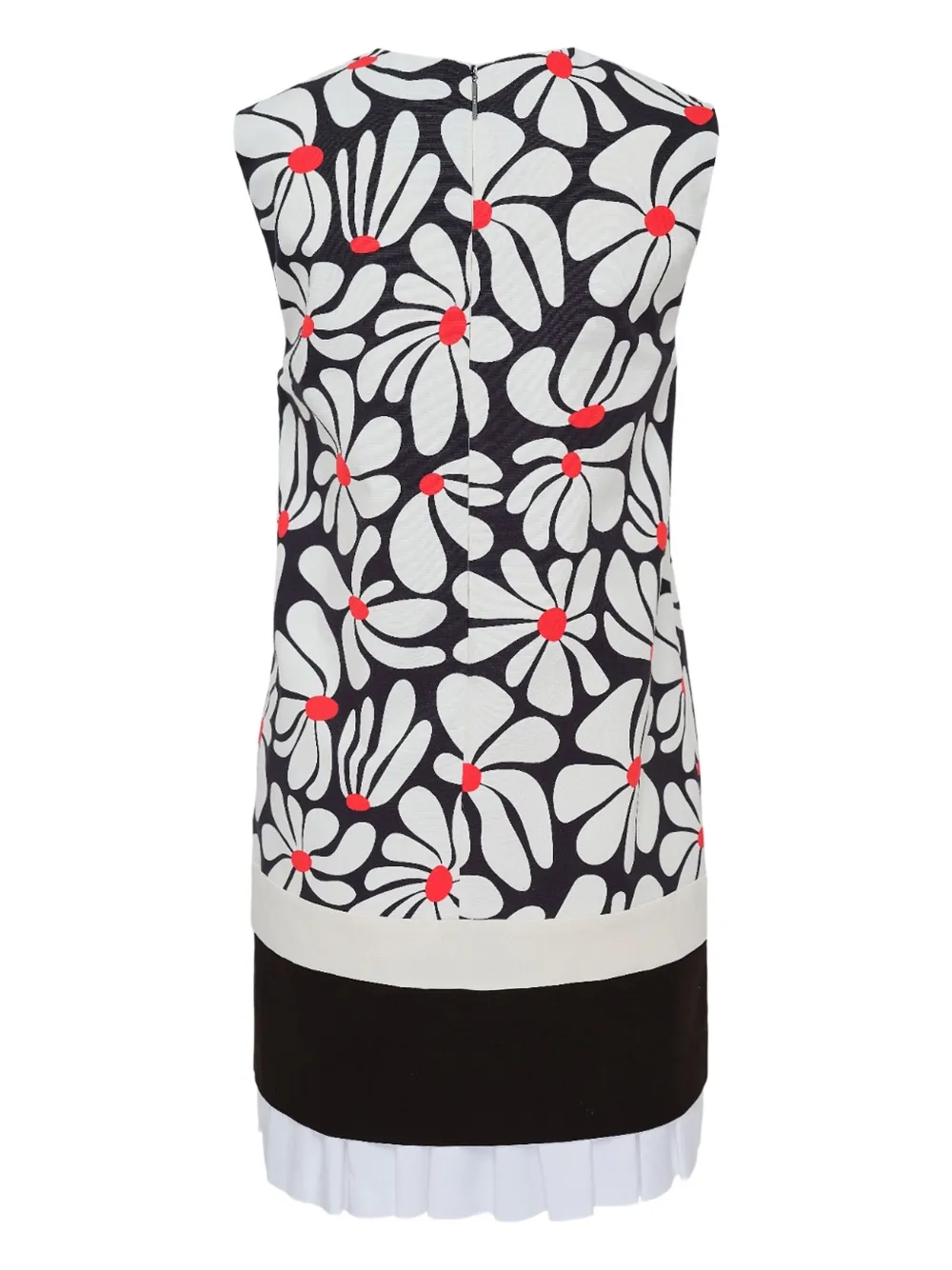 Msgm Floral-print Sleeveless Mini Dress In Multi