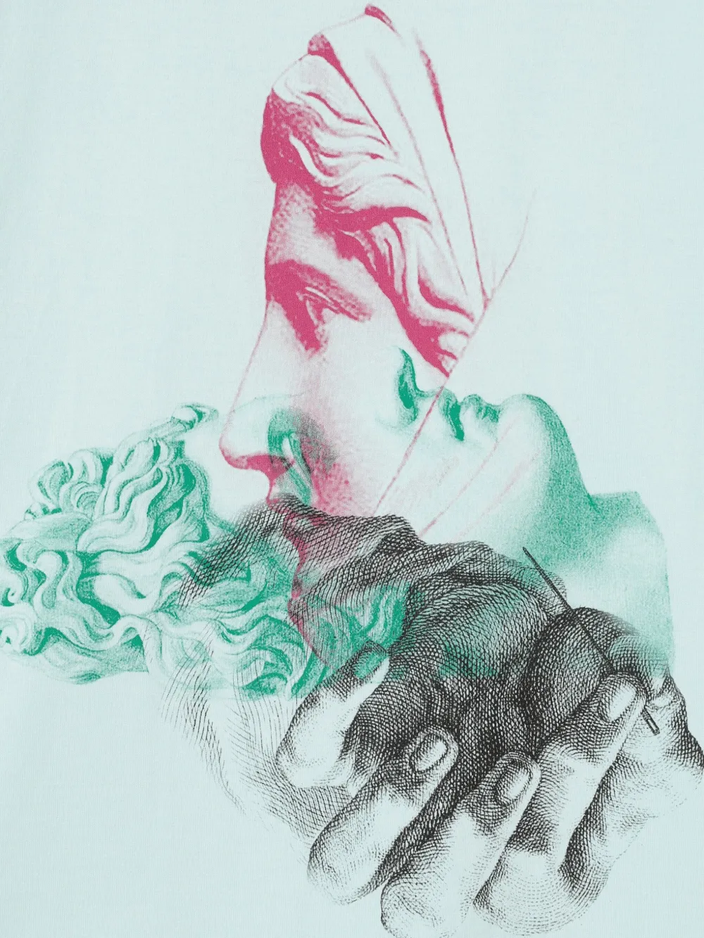 Undercover sculpture-print T-shirt Groen