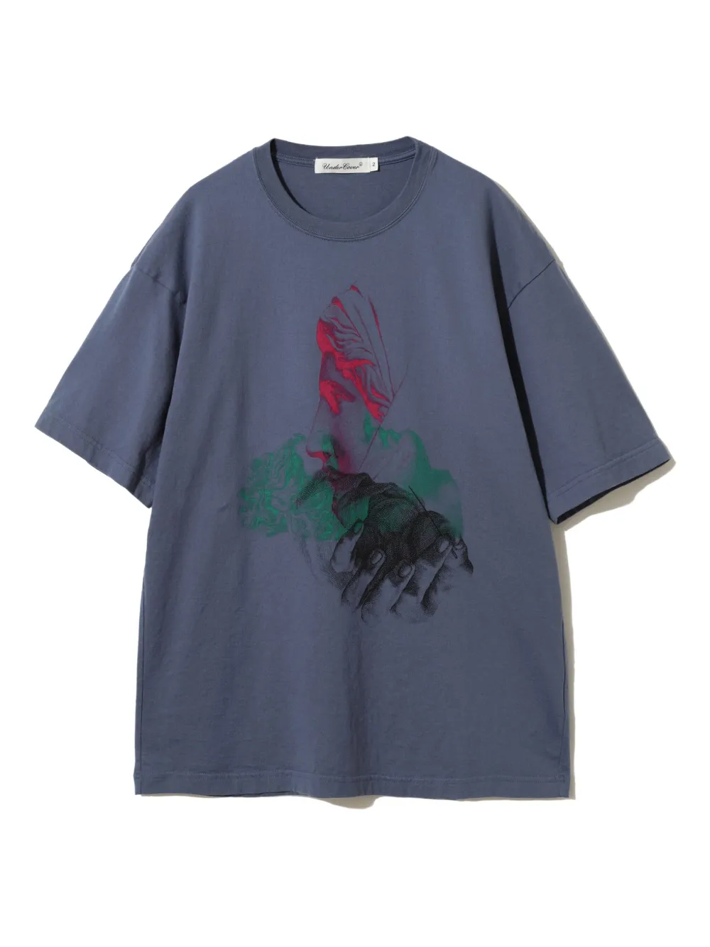 Undercover statue-print T-shirt Blauw
