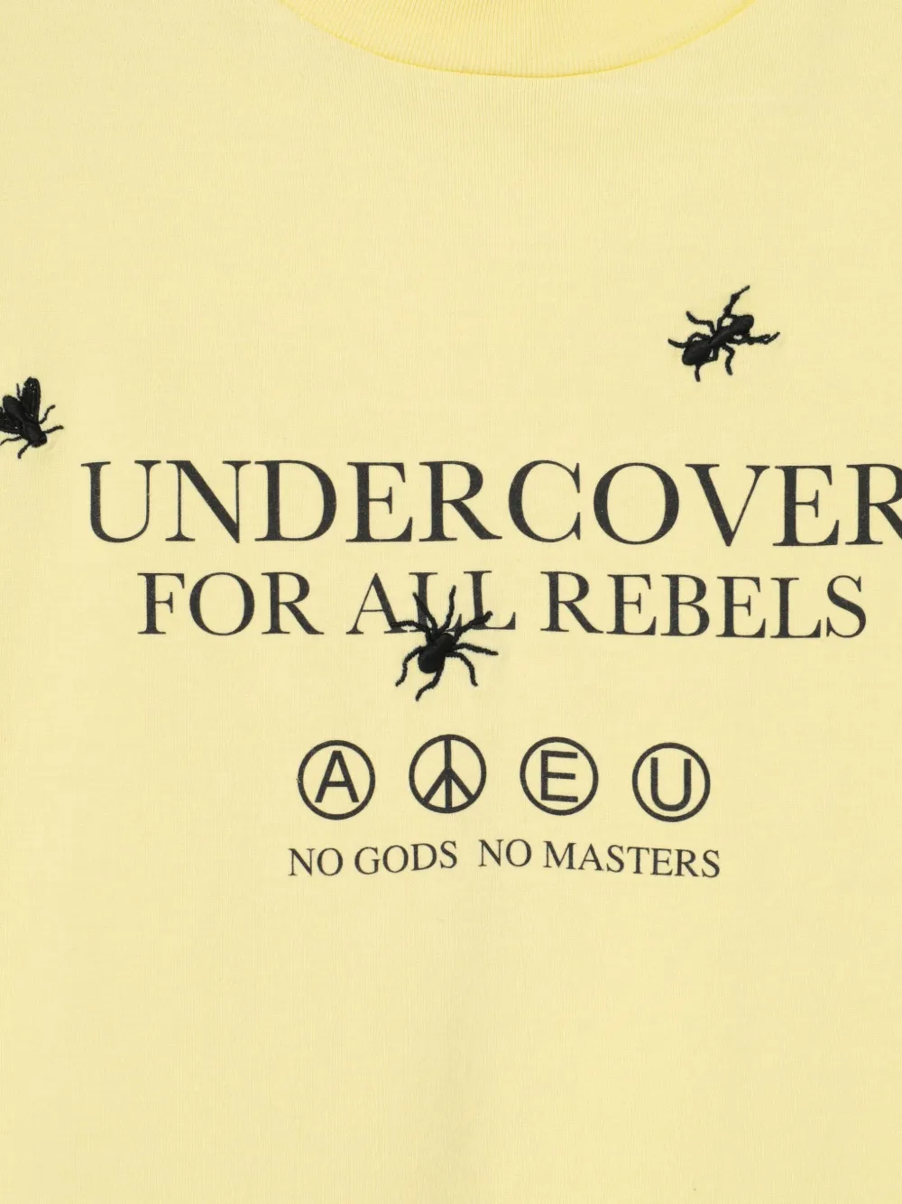 Undercover letter-print T-shirt Geel