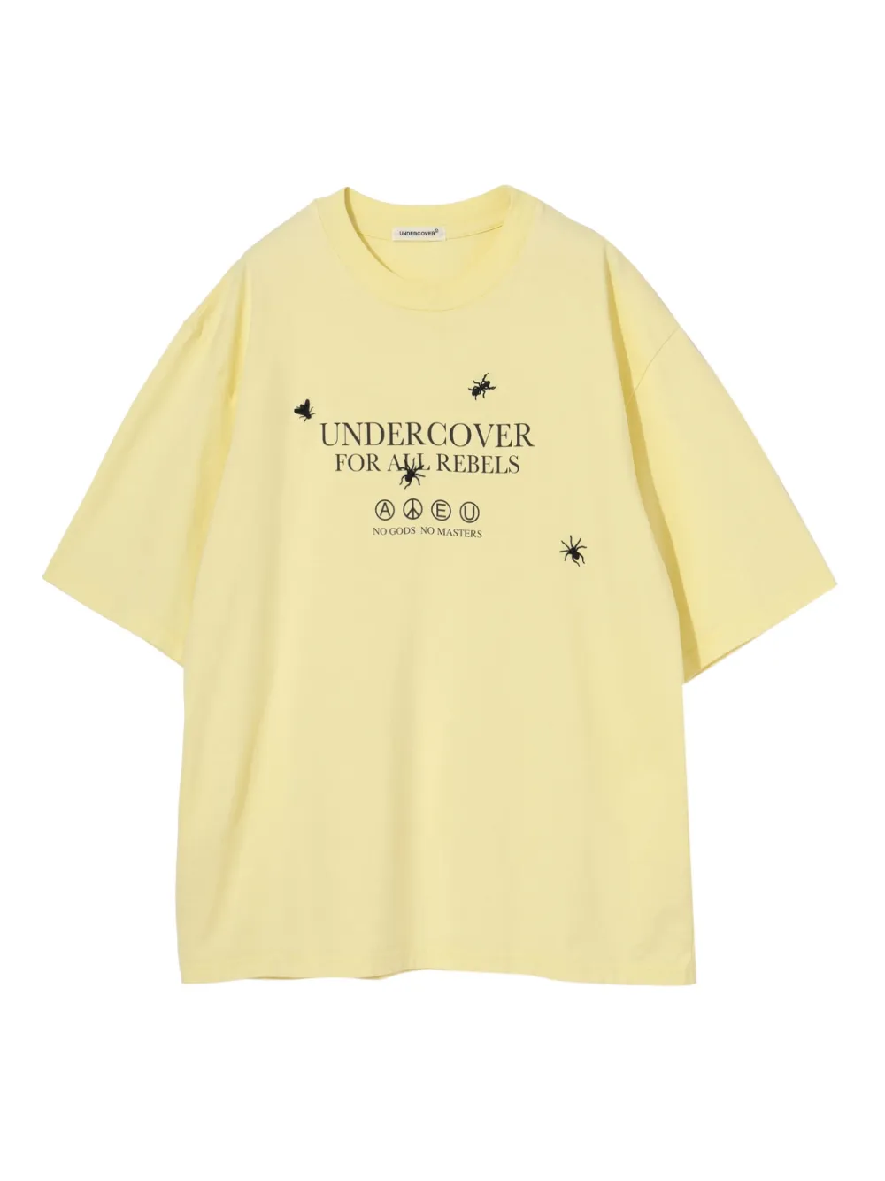 Undercover letter-print T-shirt Geel
