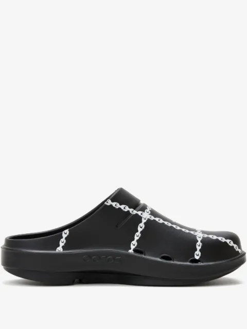 Undercover mules à imprimé chaîne