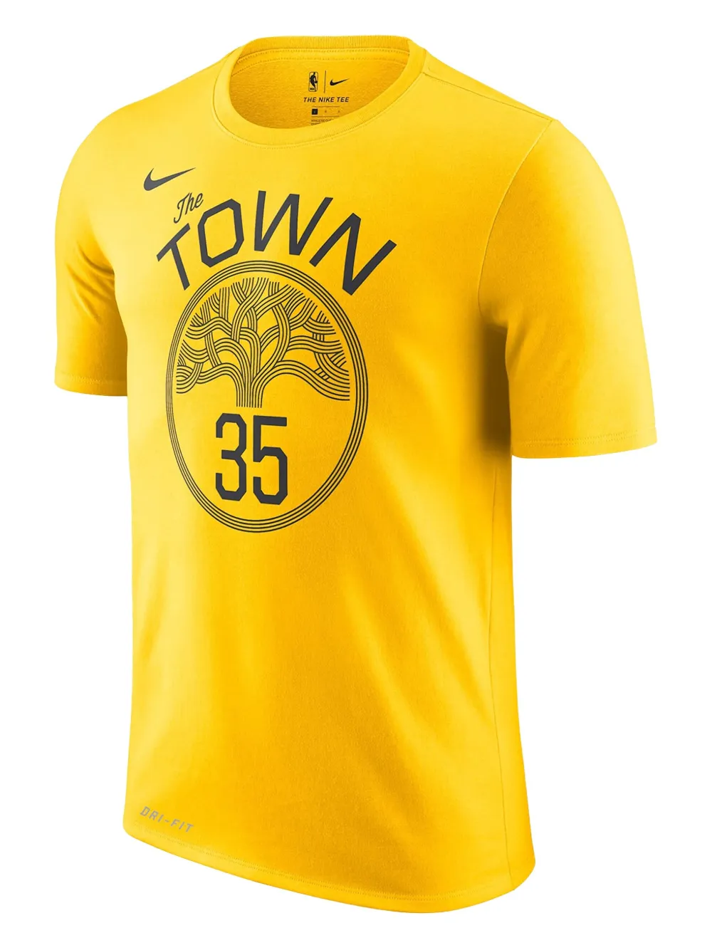 Nike NBA GSW City Editon Kevin Durant Dri-Fit T-shirt Geel