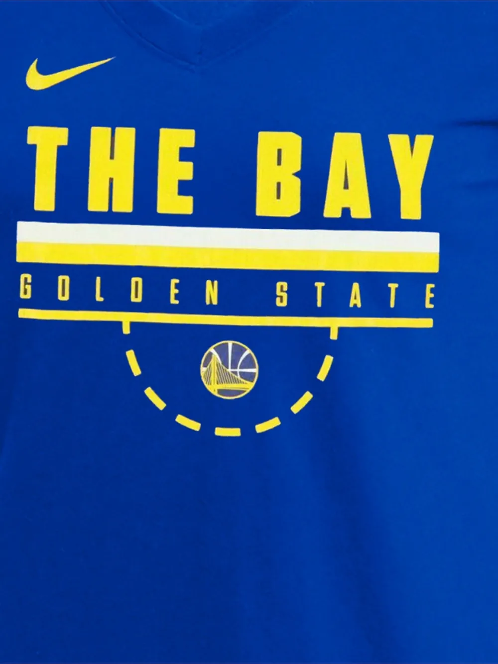 Nike NBA Golden State Warriors The Bay T-shirt Blauw