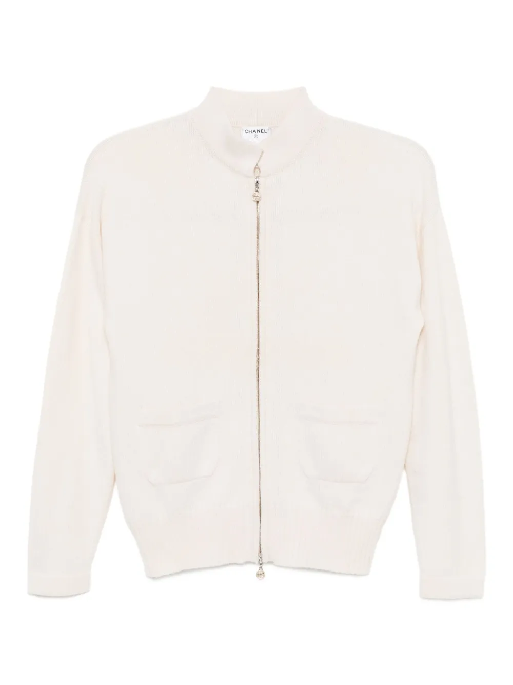Pre-owned Chanel 2012-2013s Zipped Cardigan In Neutral