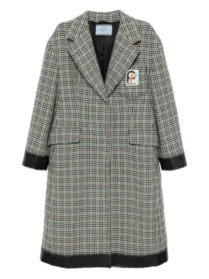 Miu Miu 2010年 限定ストライプコート Miu Miu Pre-Owned 2010s ストライプ コート | ブルー | FARFETCH JP