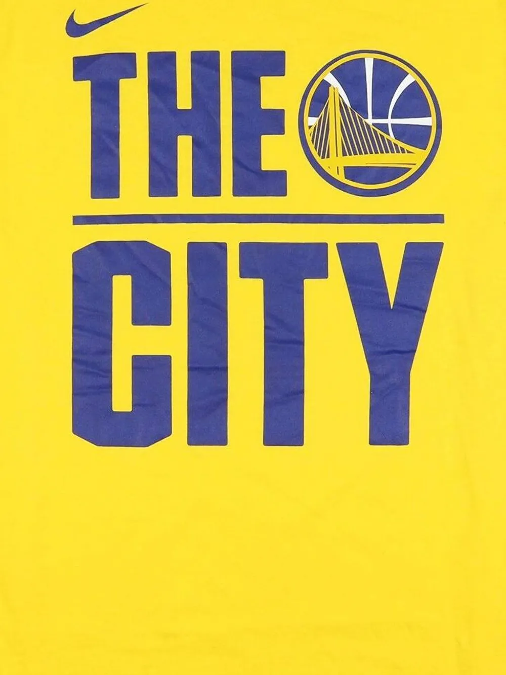 Nike NBA Golden State Warriors The City T-shirt Geel