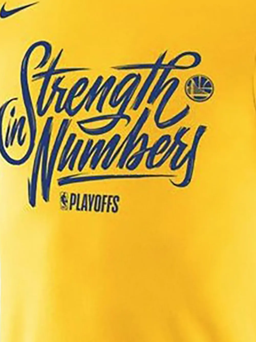 Nike NBA GSW Dri-Fit T-shirt Geel