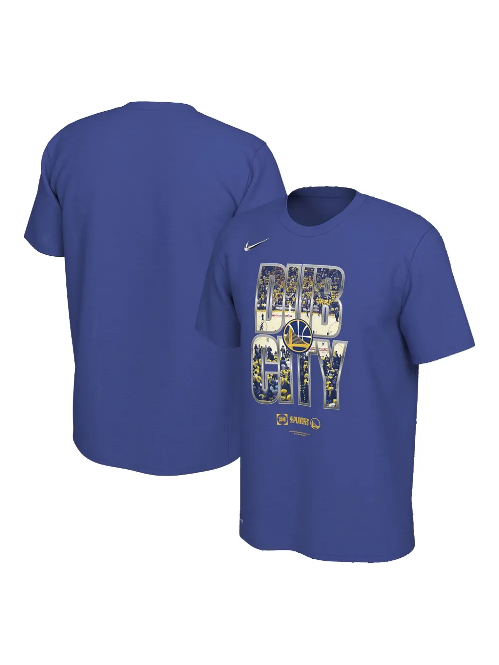 Nike NBA Warriors Dri-Fit T-shirt Blauw