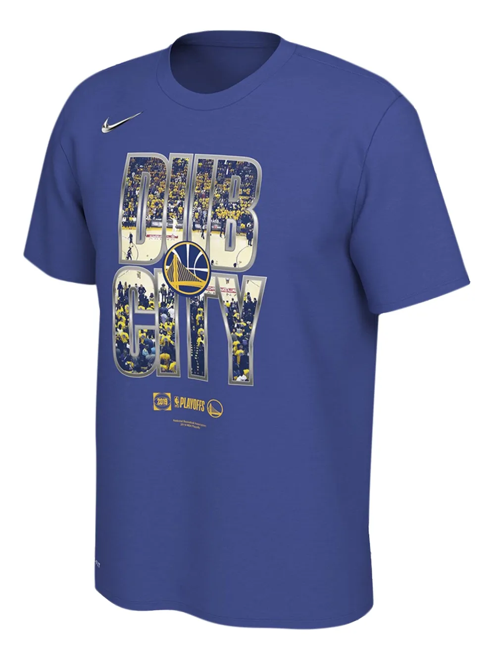 Nike NBA Warriors Dri-Fit T-shirt Blauw