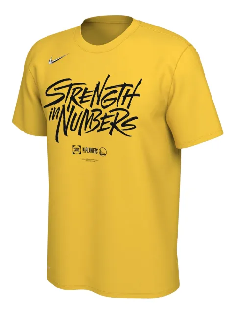 Nike NBA 골든 스테이트 워리어스 드라이핏 "2019 플레이오프 바운드 만트라" 티셔츠