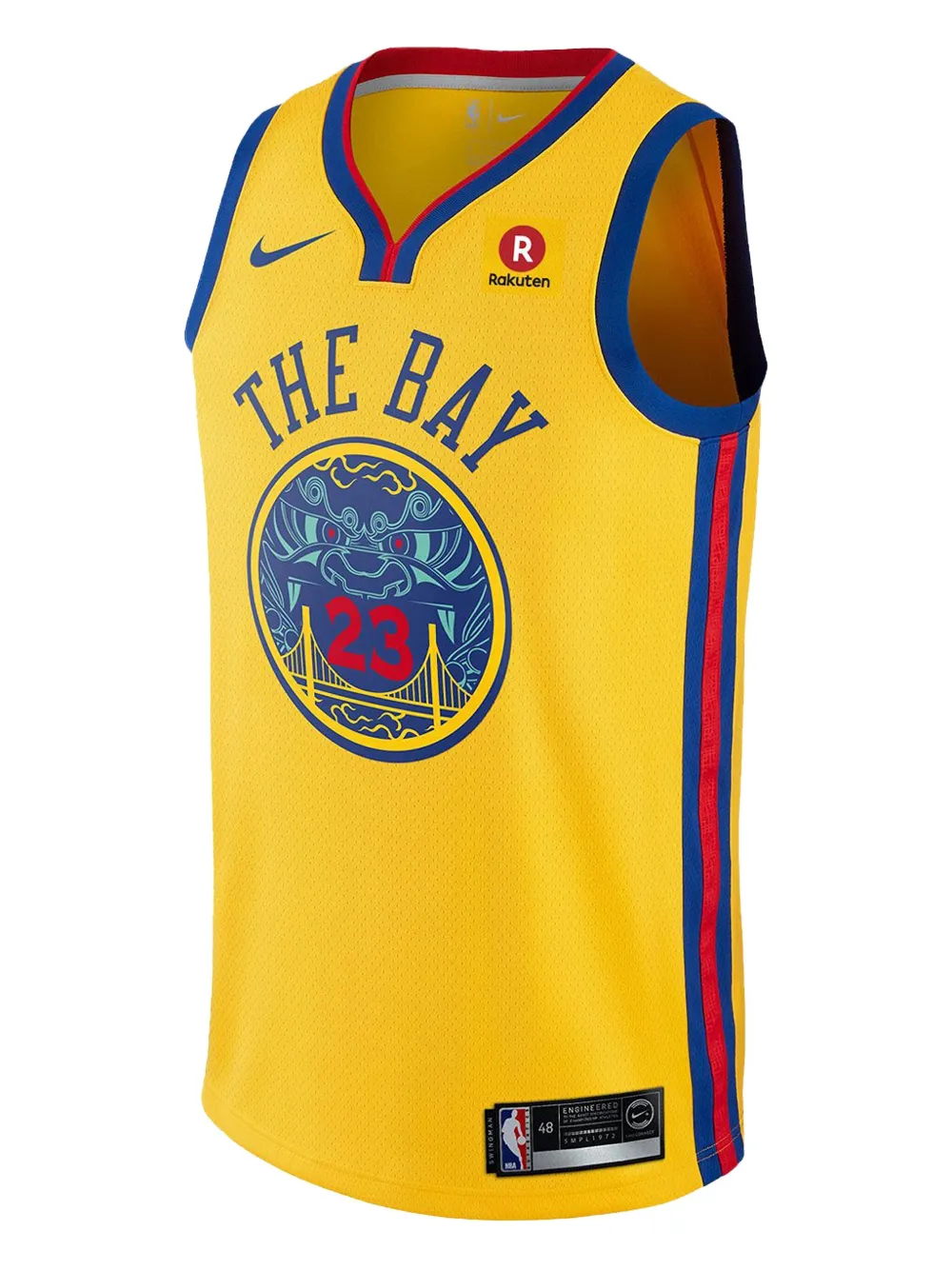 Nike NBA Golden State Warriors "Chinese Heritage" jersey Geel