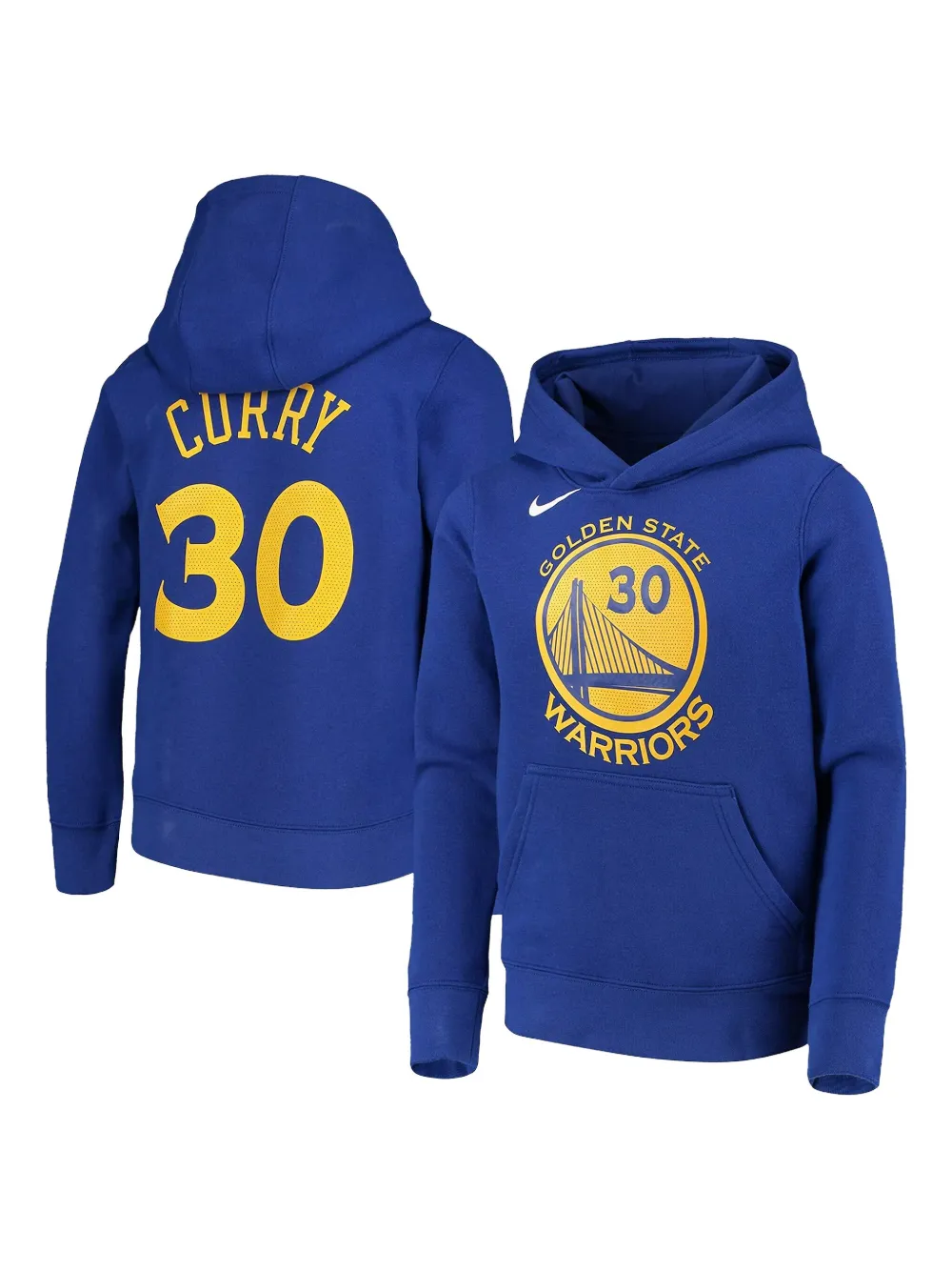 Nike NBA Golden State Warriors Hoodie Blauw
