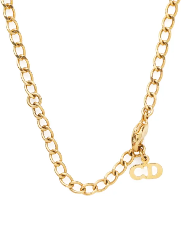 アクセサリー Vintage Dior CD Logo Gold Chain Bracelet CHRISTIAN DIOR Bracelet Bangle Chain AUTH Logo Vintage CD