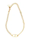 Christian Dior Pre-Owned 1990-2000s CD-logo chain bracelet - Gold