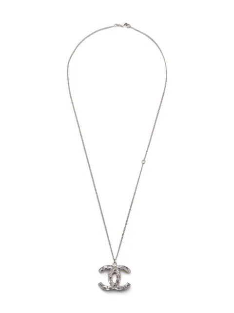 CHANEL Pre-Owned 2009 CC-mark rhinestone necklace