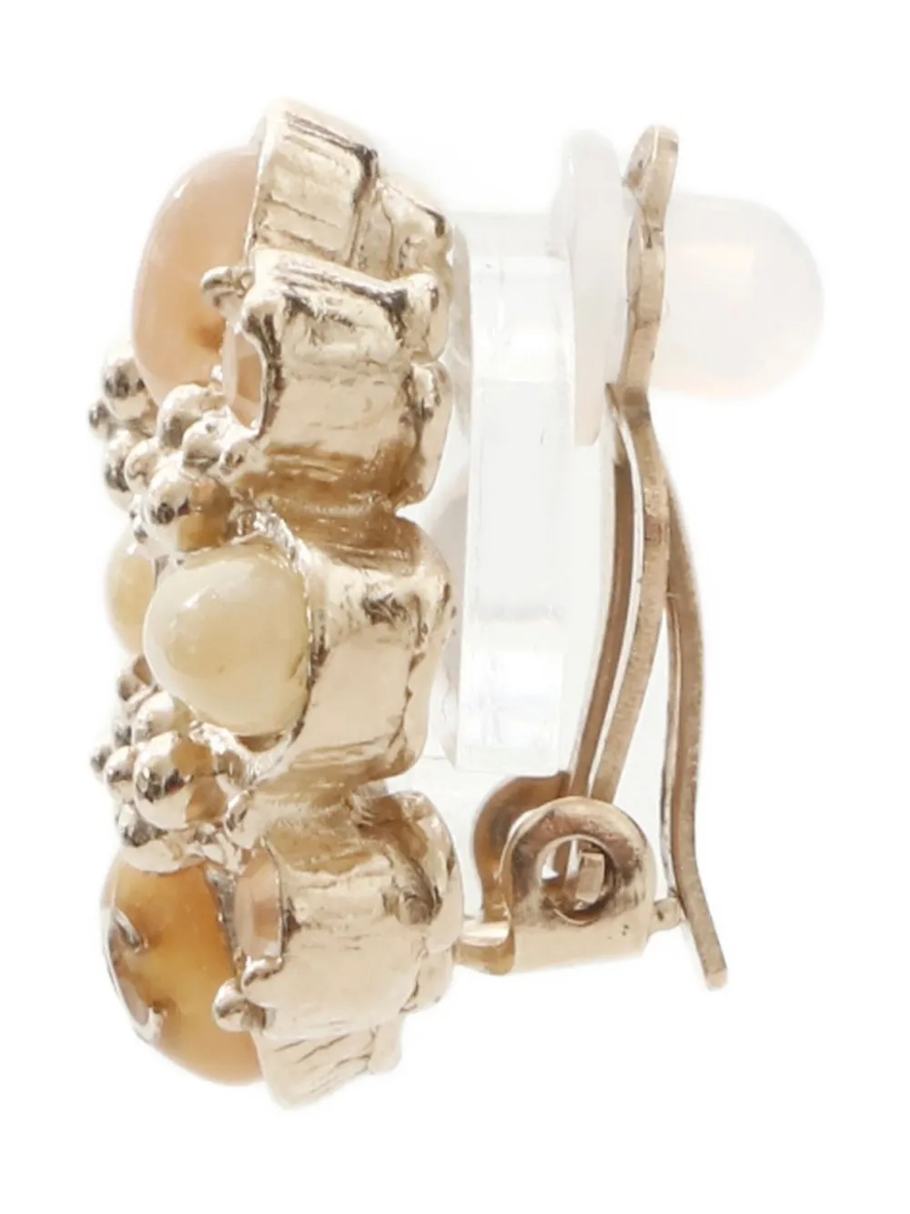 CHANEL Pre-Owned 2013 flower-rhinestone clip-on earrings | Pre-Owned | Image 2